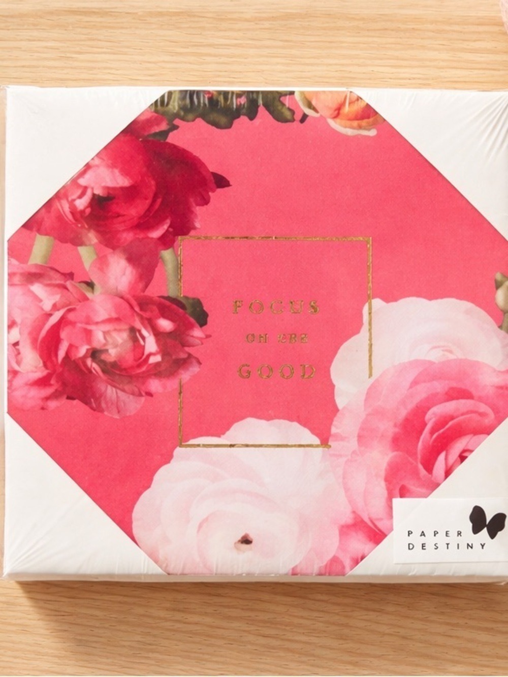 Canvas Art: Focus On The Good 6” x 6” NWT Papyrus
